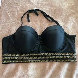 Plus Size Black Bathing Suit Top